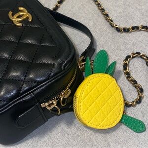 Pineapple fruit bag charm, coin purse or airtag holder
